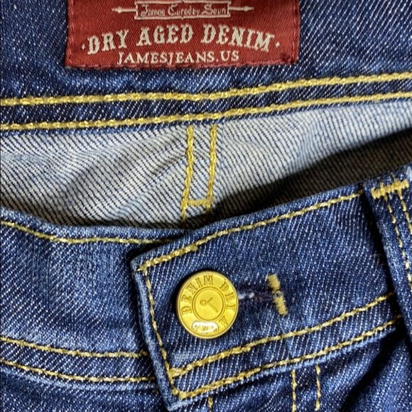 Dry Aged Denim James Jeans Antique Gold Bootleg - Picture 8 of 16